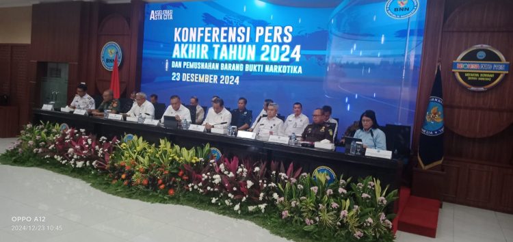 BNN Ungkap 618 Kasus Narkoba dan 2 Kasus Laboratorium Sembunyi, Amankan 974 Tersangka di Tahun 2024