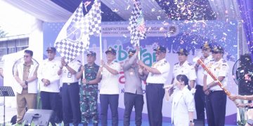 Wakapolres Turut Melepas Mudik Gratis Nataru 2024 di Terminal Bus Kampung Rambutan