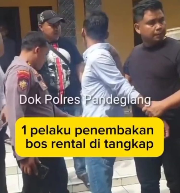 Pelaku penembakan bos rental mobil di rest area Tol Tangerang-Merak akhirnya ditangkap polisi.