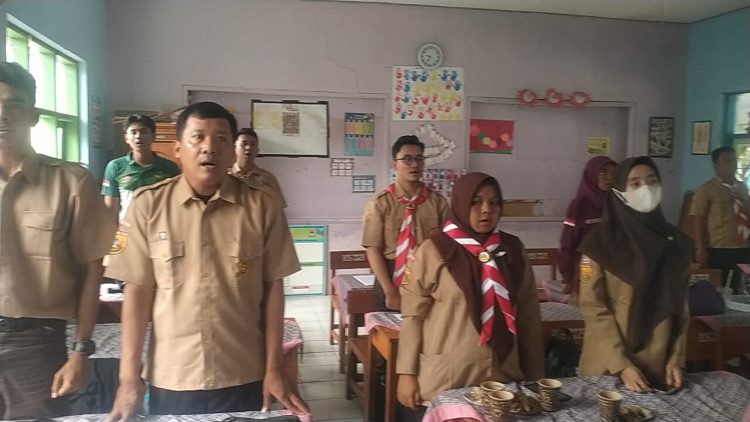 Anggota Koramil 0620-02/Tengahtani Hadiri Musran dan Pelantikan Majelis Pembimbing Ranting