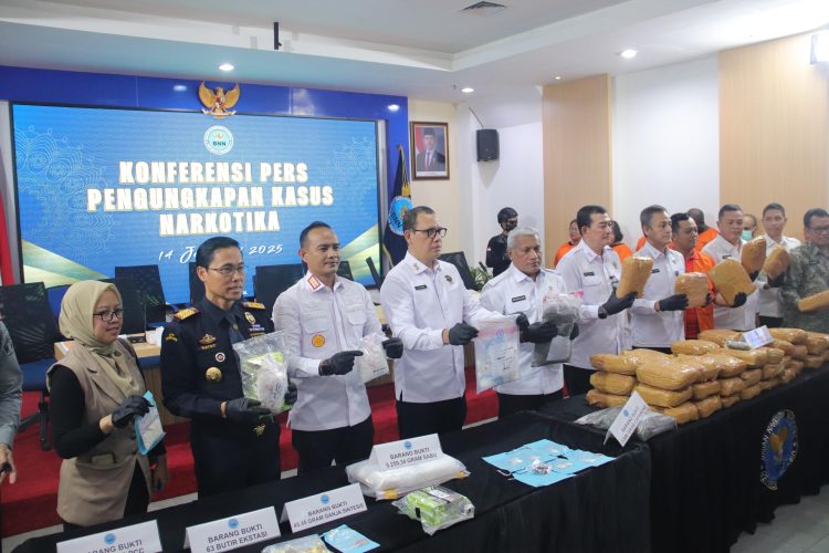 Awal Januari 2025, BNN, Bea Cukai dan Imipas berhasil Amankan 60,19 Kg Narkoba dari 11 Kasus