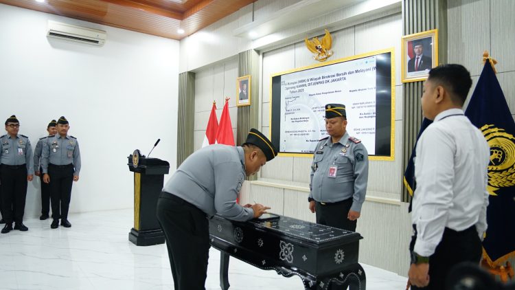 Penandatanganan Komitmen Bersama dan Pakta Integritas, Langkah Awal Rutan Cipinang Menuju Predikat WBBM