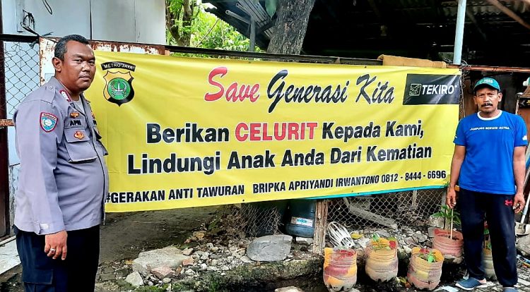 Polsek Bekasi Selatan Terus Gencarkan Gerakan Anti Tawuran di Wilayahnya