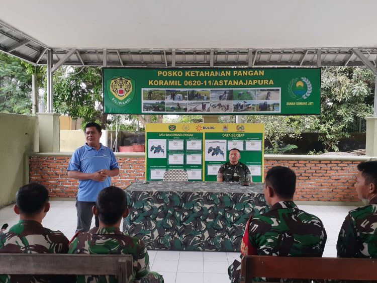 Koramil 0620-11/Astanajapura Jadi Sasaran Kunjungan Kerja Ketua Sergap Jawa Barat Brigjen TNI (Purn) Bahram