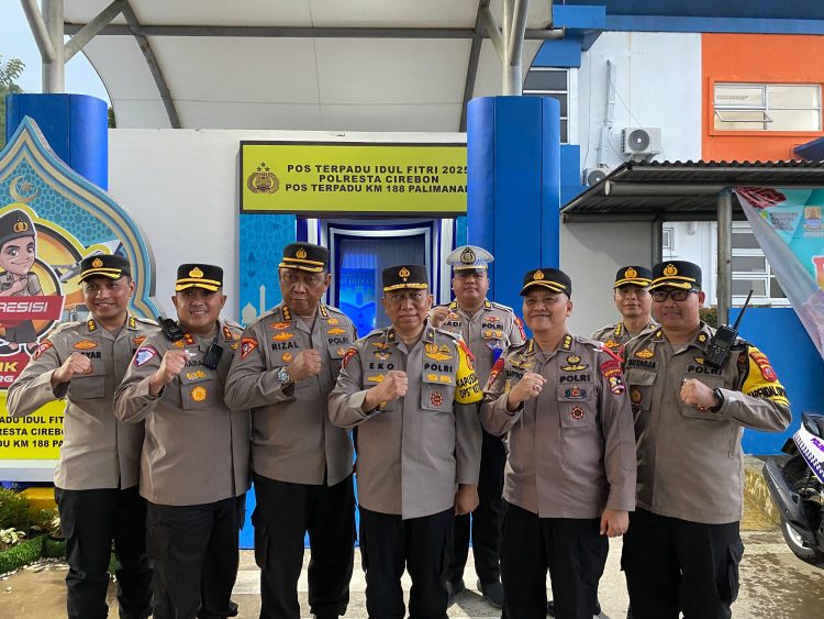 Wakapolresta Cirebon Dampingi Tim Supervisi Ops Ketupat Lodaya 2025 – Stamaops Polri di Pos Terpadu KM 188 Palimanan