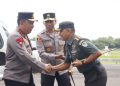 Danrem 063/SGJ sambut kedatangan Kapolri di bandara Chakrabuwana
