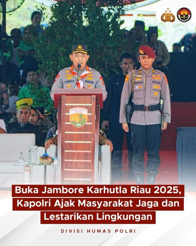 Kapolri Tekankan Pentingnya Edukasi Cegah Karhutla Sejak dini saat buka Jambore Karhutla 