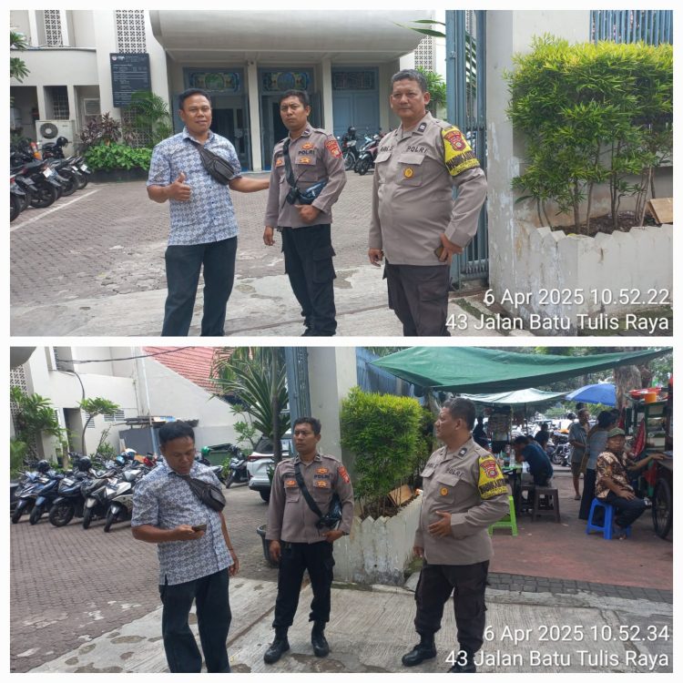 Polisi Sambangi Gereja di Gambir, Antisipasi Kejahatan dan Jaga Kondusivitas