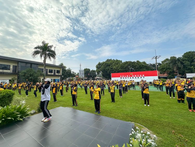 Polresta Cirebon Gelar Halal Bihalal dan Olahraga Bersama, Pererat Soliditas Personel