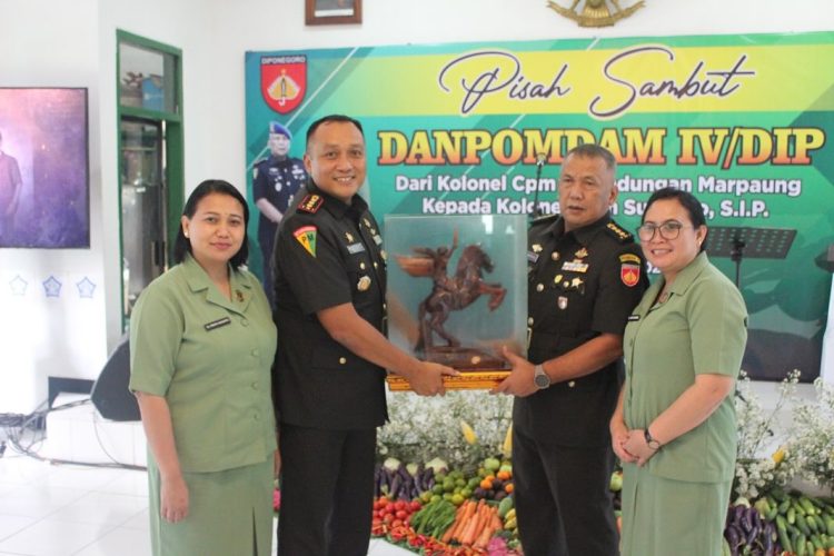 Pangdam IV/Diponegoro Pimpin Serah Terima Jabatan Danpomdam IV/Diponegoro