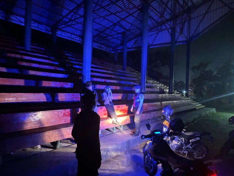 POLSEK TALANG UBI GELAR PATROLI MALAM DI TITIK RAWAN DAN OBJEK VITAL, SITUASI KAMTIBMAS KONDUSIF