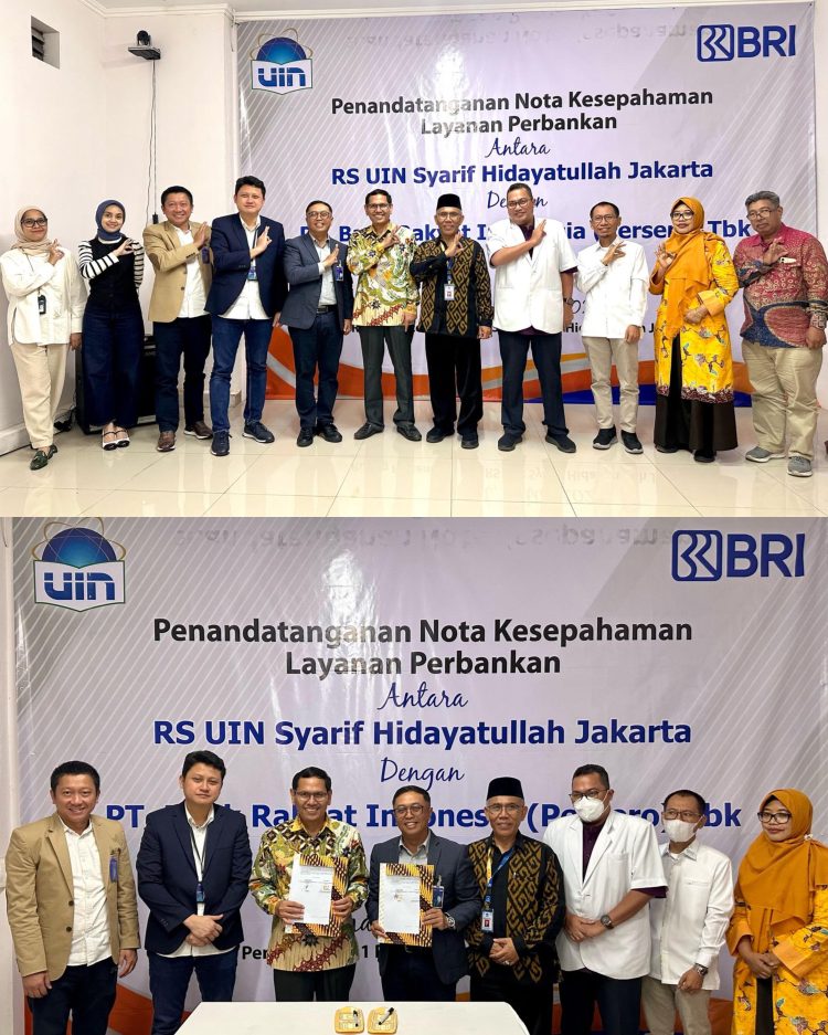 RS UIN Syarif Hidayatullah dan PT Bank BRI (Persero) Tbk Jalin Kerja Sama Strategis dalam Layanan Perbankan dan  Pengembangan Digital