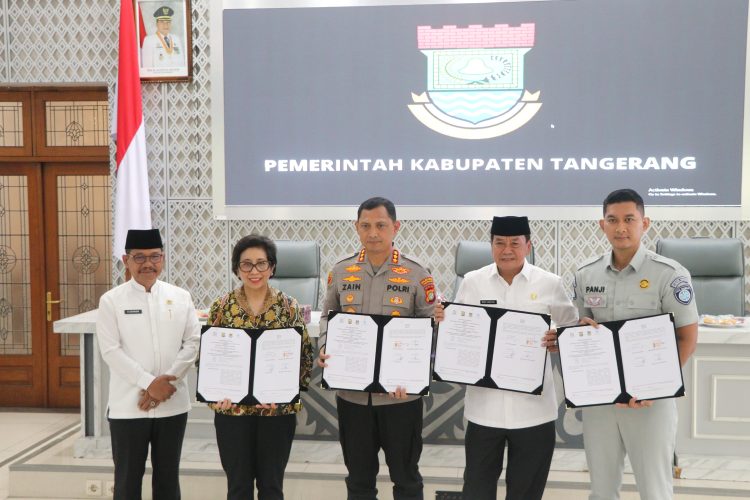 Optimalisasi Pelayanan Korban Kecelakaan Lalu Lintas di Tangerang, Polres, Pemda, BPJS, Jasa Raharja dan Rumah Sakit tandatangani Nota Kesepakatan Bersama (MoU)