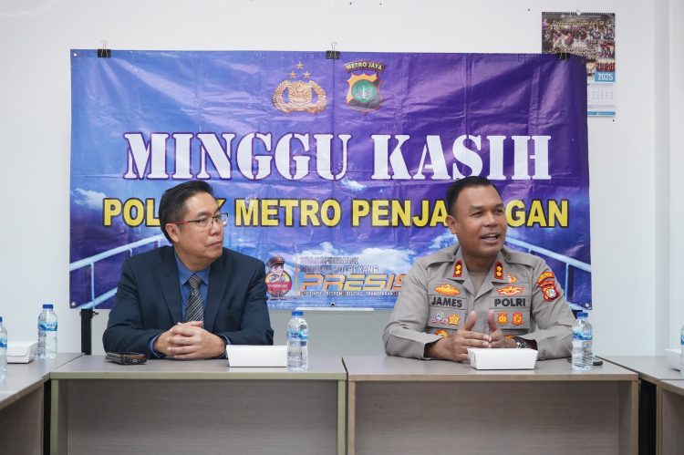 Wakapolres Metro Jakarta Utara Sambangi Gereja Wesley Methodist dalam Program “Minggu Kasih”