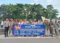 AKP Indira Bersama Personel Unit Kamsel Satlantas Polres Metro Bekasi Kota Gelar Patroli Jalan Kaki di Kawasan Car Free Day Jl. Ahmad Yani