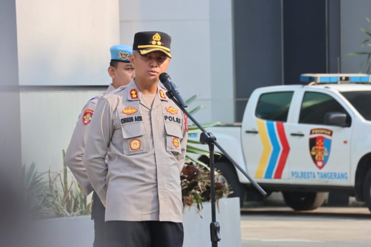 Wakapolresta Tangerang Pimpin Apel Pagi, Tekankan Kedisiplinan dalam Pelayanan Publik