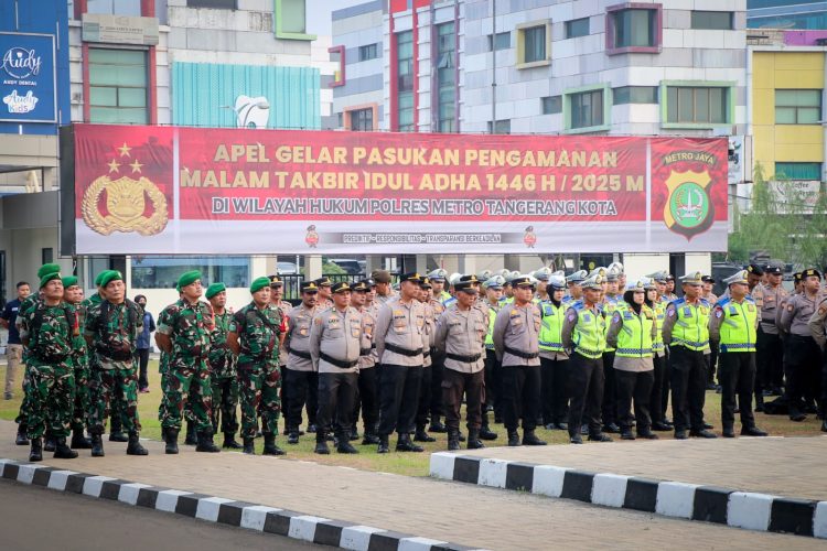 Polres Metro Tangerang Kota Apel Pengamanan Idul Adha 2025, Simak Penjelasannya