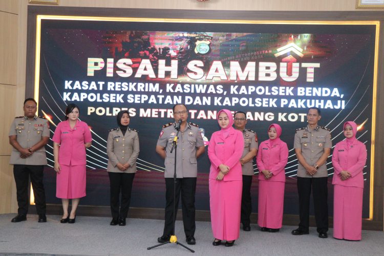 Polres Metro Tangerang Kota Gelar Sertijab 5 PJU, Ini Daftarnya