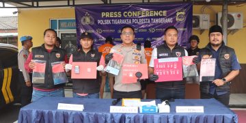 Polsek Tigaraksa Tangkap Lima Pengedar Sabu, Kapolsek Tegaskan Komitmen Berantas Narkoba