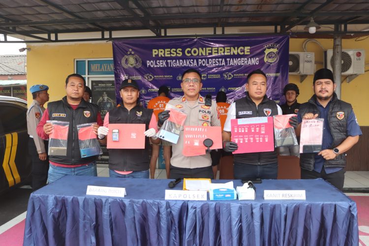 Polsek Tigaraksa Tangkap Lima Pengedar Sabu, Kapolsek Tegaskan Komitmen Berantas Narkoba