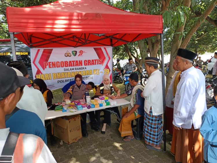 Polresta Cirebon Gelar Bhaktikes Hari Bhayangkara ke-79 di Masjid Ar Rodloh