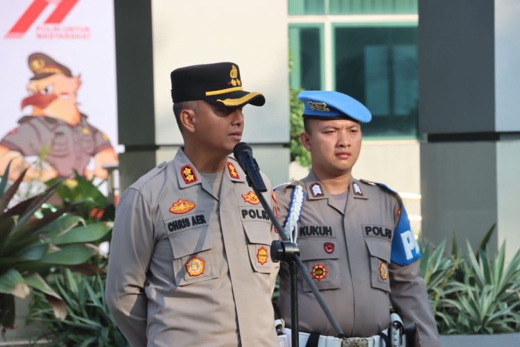 Wakapolresta Tangerang Pimpin Apel Pagi, Tekankan Personel Jadi Teladan Masyarakat