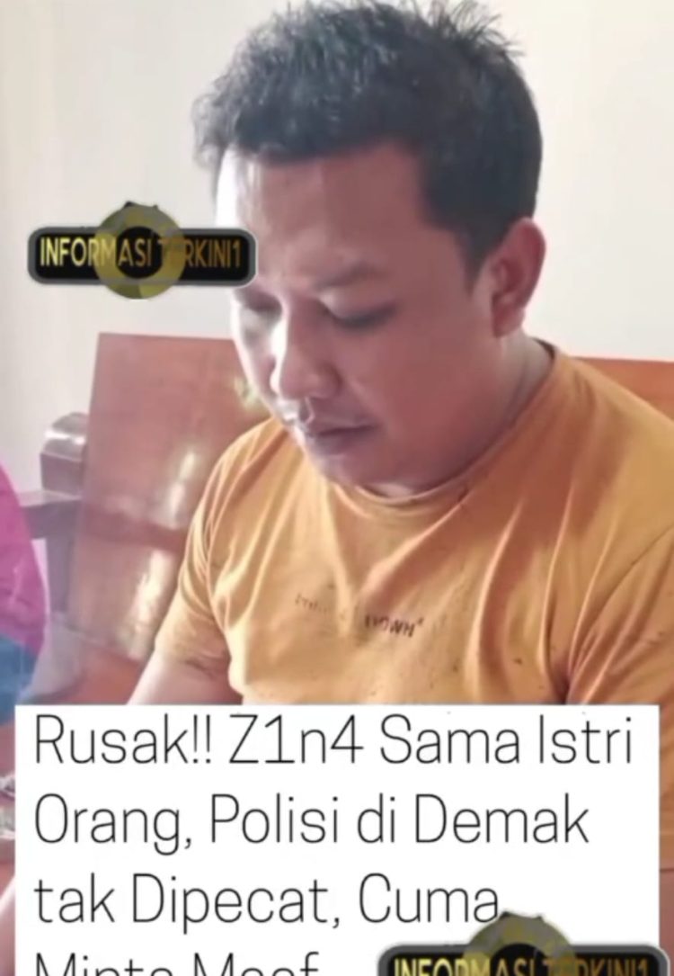 Viral Video Klarifikasi Oknum Polisi yang Diduga Menjalin Hubungan Terlarang dengan Istri Orang Lain