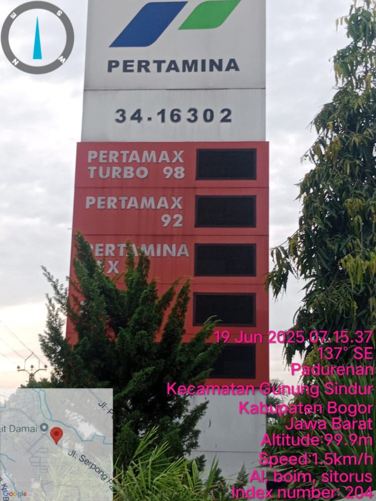 SPBU 34 – 16302 Padurenan Kecamatan Gunung Sindur di duga telah merugikan konsumen selama ini 