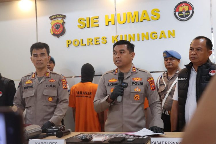 Polres Kuningan Ungkap Dua Kasus Besar Sabu, Total 181 Gram Diamankan