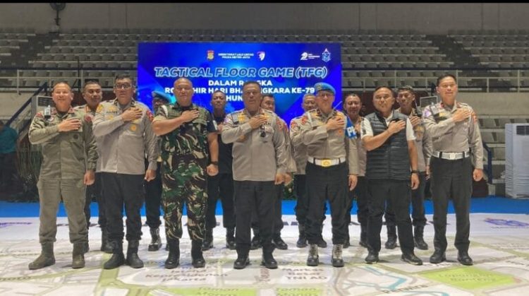 Polri Gelar Tactical Floor Game Jelang HUT Bhayangkara ke-79, 5.800 Personel Disiagakan untuk Amankan Monas