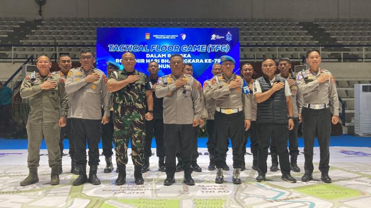 Polri Gelar Tactical Floor Game Jelang HUT Bhayangkara ke-79, 5.800 Personel Disiagakan untuk Amankan Monas