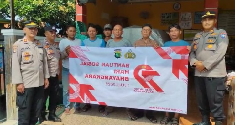 Polsek Medansatria Gelar Bakti Sosial Polri untuk Masyarakat dalam Rangka HUT Polri ke-79
