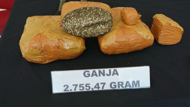 “Gempur Narkoba! 27,46 Gram Sabu dan Puluhan Gram Ganja Dimusnahkan Polres Metro Bekasi”
