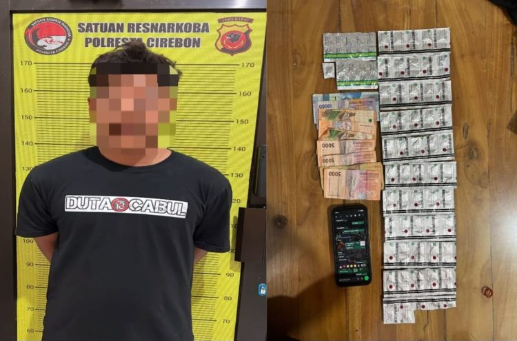 Polresta Cirebon Amankan Pengedar OKT di Bengkel Motor