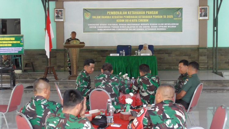 Kodim 0614/Kota Cirebon Gelar Pembekalan Hanpangan TA 2025 : Sinergi TNI dan Masyarakat Wujudkan Ketahanan Pangan Berkelanjutan