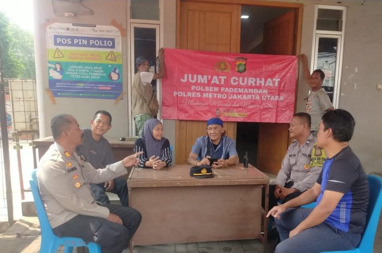 Polsek Pademangan Gelar “Jumat Curhat” Bersama Warga Kampung Muka Ancol