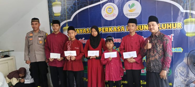 Babinkamtibmas Kelurahan Sukamulya Hadiri Maulid dan Santunan Yatim di Yayasan Perkasa Karunia Luhur