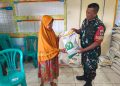 Para Babinsa Laksanakan Monitoring dan Pendampingan Penyaluran Bantuan Beras.