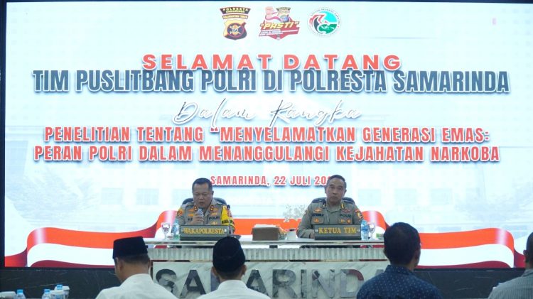 Puslitbang Polri Lakukan Penelitian di Polresta Samarinda, Dorong Penguatan Peran Polri dalam Penanggulangan Narkoba