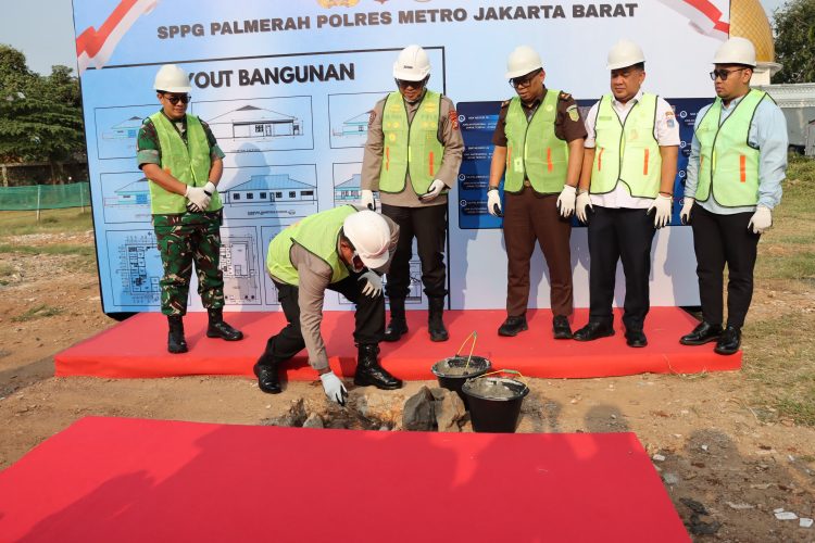 Groundbreaking SPPG di Lapang Polsek Palmerah, 4.200 Siswa Bakal Dapat Manfaat