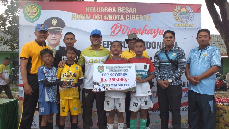 Dandim 0614/Kota Cirebon Resmi Tutup Festival Sepak Bola Usia Dini U-10 & U-12