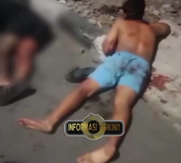 Tiga Orang tergeletak bersimbah darah,1 Tewas dan 2 Luka parah dalam Insiden Tawuran di Semarang