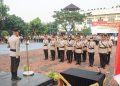 Kapolres Metro Bekasi Pimpin Sertijab, Pengukuhan, dan Kenal Pamit Pejabat Baru di Gedung Promoter