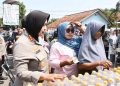 Polresta Cirebon Gelar Gerakan Pangan Murah di Desa Gintung Ranjeng