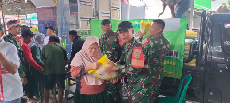 Koramil 0620-19/Arjawinangun Dukung Ketahanan Pangan Lewat Gerakan Pangan Murah