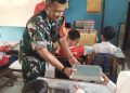 Babinsa Kelurahan Drajat Monitor Program Makan Bergizi di SDN Simaja Selatan