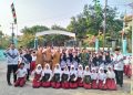 Ba Tuud Koramil 1402/Harjamukti Jadi Pembina Upacara di SDN Cadas Ngampar, Ajak Siswa Cegah Bullying dan Narkoba