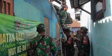 Kodim 0614/Kota Cirebon Gelar Perehaban Rumah Layak Huni dalam Rangka HUT ke-80 TNI Tahun 2025.