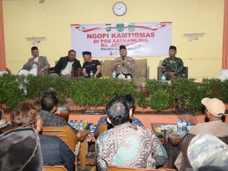Kapolres Metro Bekasi Gelar Ngopi Kamtibmas Bersama Forkopimda dan Warga di Cikarang Pusat