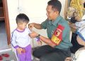 Babinsa Jajar Dampingi Bidan Desa dalam Percepatan Penanganan Stunting